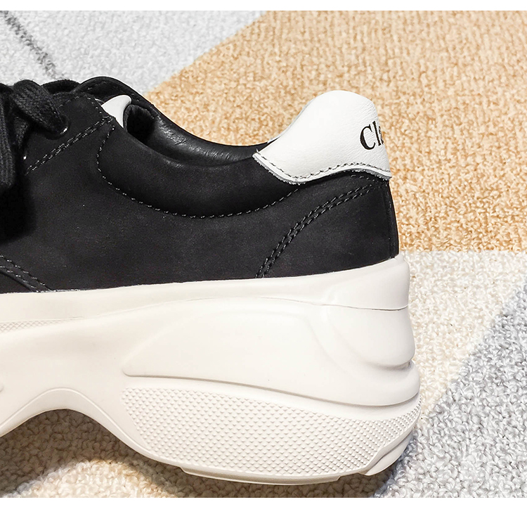 五折特惠欧洲站女鞋2019秋季磨砂真皮厚底松糕鞋女yg009540