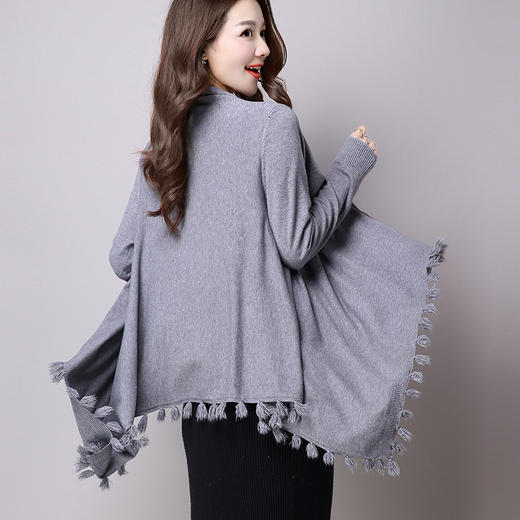 FCY-MG1-80秋季欧美流苏宽松针织衫 商品图1