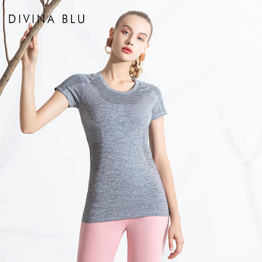 迪唯纳瑜伽短袖【佛罗伦萨20】（无胸垫）（售后说明：收货15天内支持调换货） 商品图3