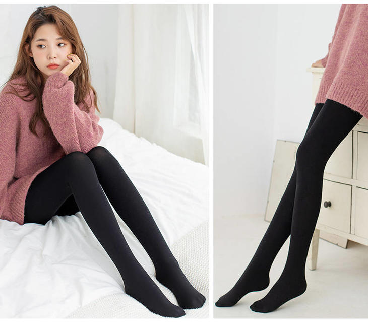 买一送一肉色连裤袜春秋中厚丝袜女防勾丝光腿打底裤薄款神器春季美腿