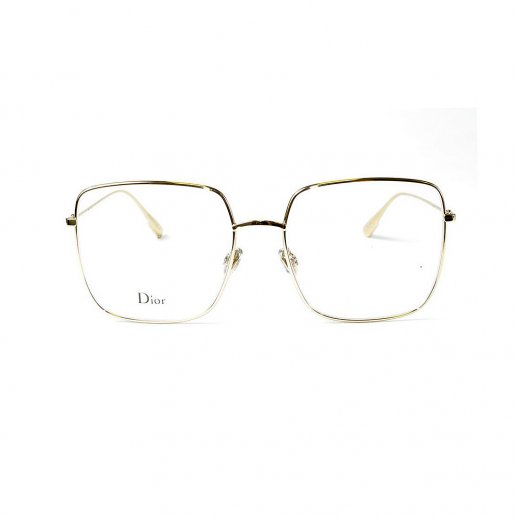 DIOR 通用方形镜片金色金属框架平光镜光学眼镜Stellaire-01-J5GJPY带授权招加盟代理