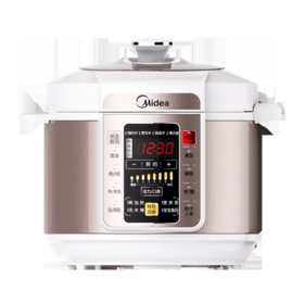 【高压锅】美的MY-CS5029P电压力锅家用多功能双胆5L智能厨房高压锅