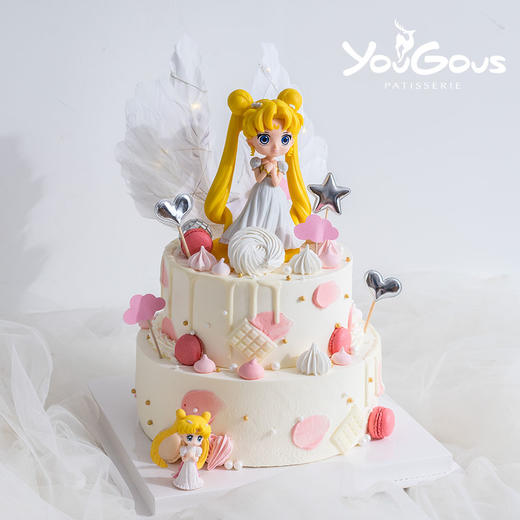 双层美少女公主主题造型奶油蛋糕 - 糖小合 cake design