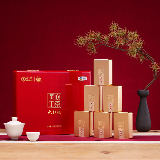 中茶 海堤茶叶 CT3190国饮中茶大红袍 礼盒装100g 商品图0