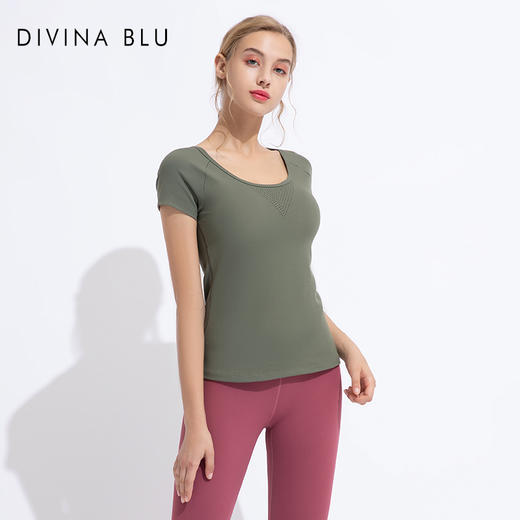 迪唯纳瑜伽短袖【威尼斯短袖08】（售后说明：收货15天内支持调换货） 商品图0