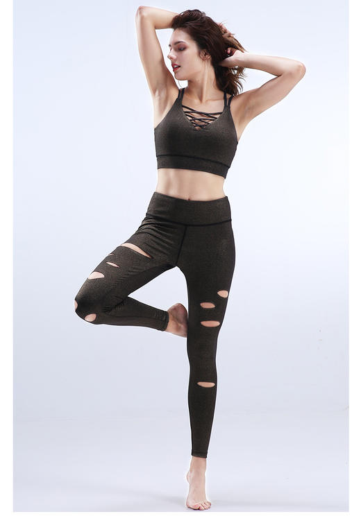 迪唯纳瑜伽（破洞裤）长裤【热那亚长裤16】（售后说明：收货15天内支持调换货） 商品图10