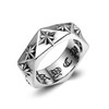 【首饰】爆款钛钢戒指多边形3D指环夜店潮人米字花戒指 商品缩略图0