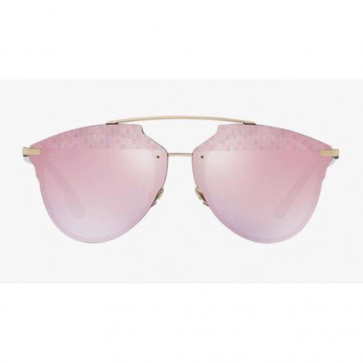 DIOR 女式粉色反光圆形镜片金色+透明金属框架63-11太阳镜墨镜REFLECTEDP-S5ZJPY带授权招加盟代理