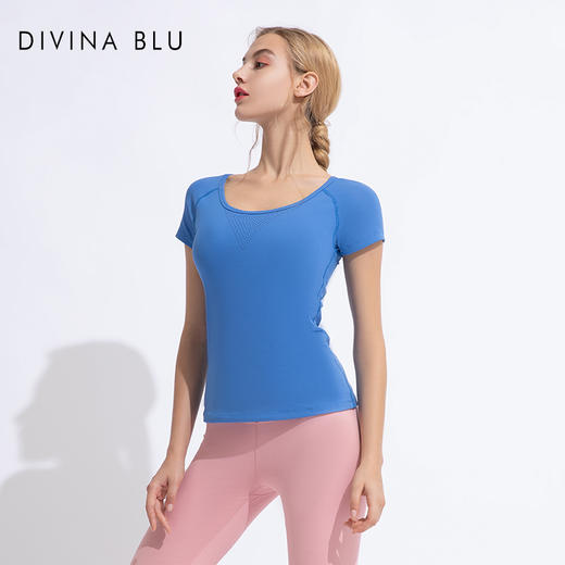 迪唯纳瑜伽短袖【威尼斯短袖08】（售后说明：收货15天内支持调换货） 商品图1