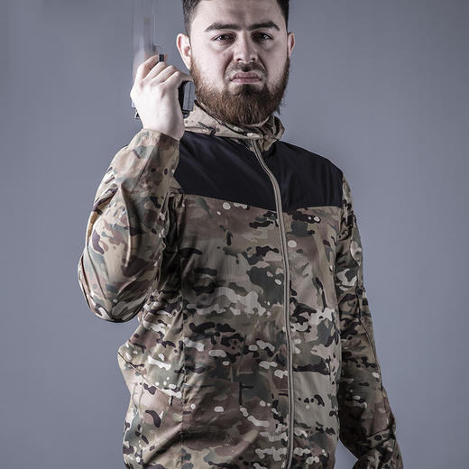 魔影户外防晒衣男迷彩超薄透气防泼水战术皮肤衣运动风衣 教官战术 商品图3