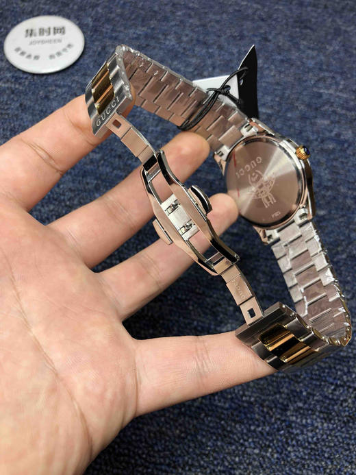 2019最新款 古驰Gucci 全钢G-timeless系列 猫头 经典三珠带女表 不锈精钢表带，进口石英机芯 表盘直径38mm 商品图7