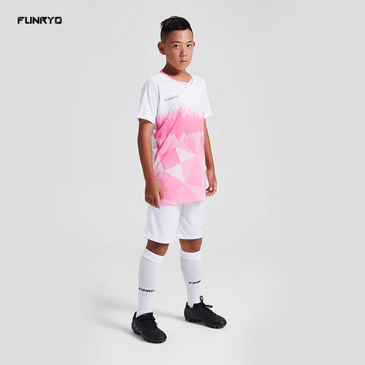 【特价】FUNRYO蜂锐青少年款钻石短袖足球比赛服1923201 商品图4