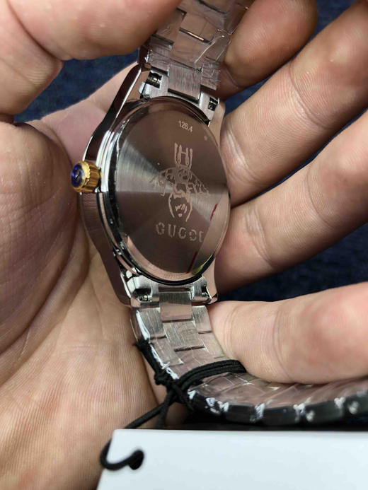 2019最新款 古驰Gucci 全钢G-timeless系列 猫头 经典三珠带女表 不锈精钢表带，进口石英机芯 表盘直径38mm 商品图5