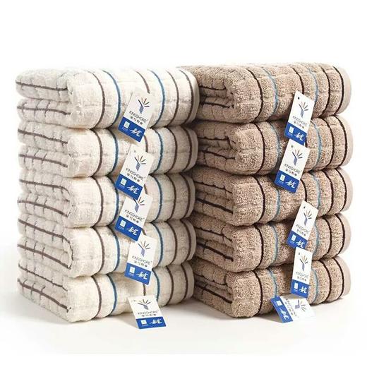 金号毛巾5条纯棉加厚吸水吸汗面巾 全棉柔软纱布经典格子情侣面巾GA1016 商品图4