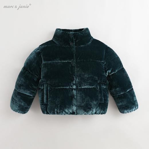 【科学】马克珍妮冬装儿童女童丝绒保暖羽绒服 宝宝羽绒外套92263 商品图0
