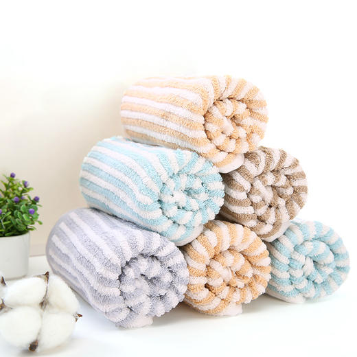 金号毛巾纯棉 中巾5条装 男女加厚柔软纯棉 吸水 家用洗脸面巾 商品图2