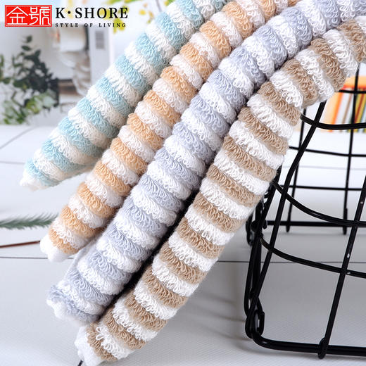 金号毛巾纯棉 中巾5条装 男女加厚柔软纯棉 吸水 家用洗脸面巾 商品图1