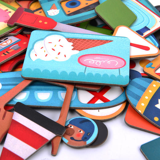 MiDeer弥鹿 儿童磁力拼图套装 早教益智玩具4-6周岁专注力单盒装文创 商品图2