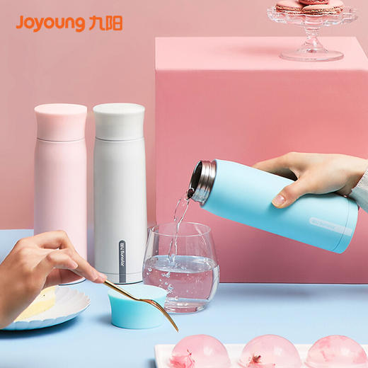 【BB肌保温杯】Joyoung/九阳B30V3双层真空不锈钢保温水杯300毫升 商品图0