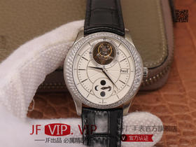 R8伯爵BIack Tie系列超薄月相陀飞轮腕表，搭载全部伯爵642P超薄手动上链月相陀飞轮机芯：（机芯功能同步正品。)