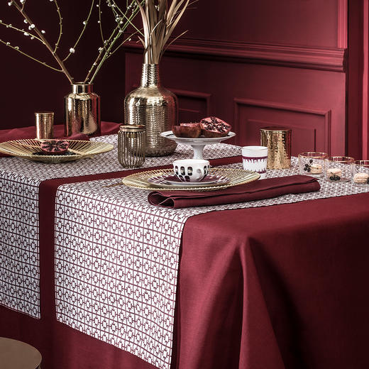 AT邸尔铂·法国进口奢华家纺佛罗伦萨Florence桌品艺术桌布桌旗 商品图10