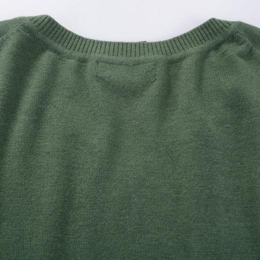 SR 真丝羊毛混纺 薄款V领毛衣针织衫 下摆袖口随机 特惠 Z-3637 商品图8