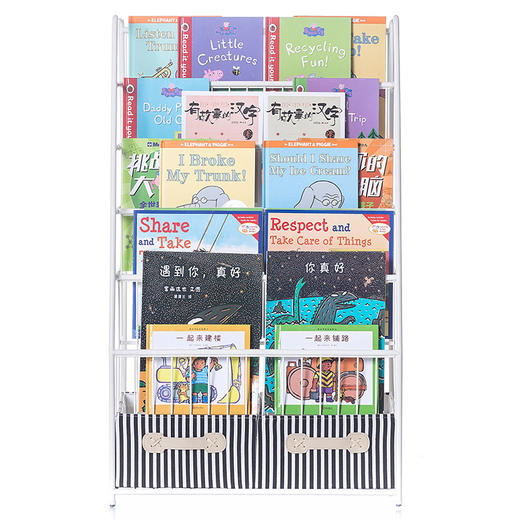 SX008款爆款书香益家儿童书架铁艺绘本展示架简易多功能玩具收纳 商品图4