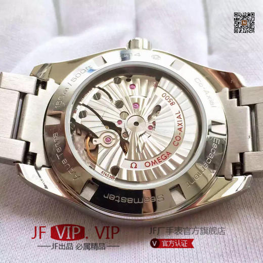 XF欧米茄海马美国队长限量版机械男表，白蓝红战盾，定制原装8500机械机芯，蓝宝石镜面，白银表盘+蓝色时分针+红色logo完美搭配，尺寸41mm*13mm，自动机械机芯，男士手表，精钢表带，透底 商品图2