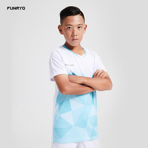 【特价】FUNRYO蜂锐青少年款钻石短袖足球比赛服1923201 商品图2