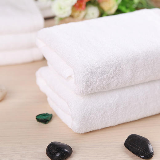 孚日洁玉纯白色加厚毛巾纯棉3条装成人酒店毛巾男女家用洗脸毛巾洁面巾 商品图1