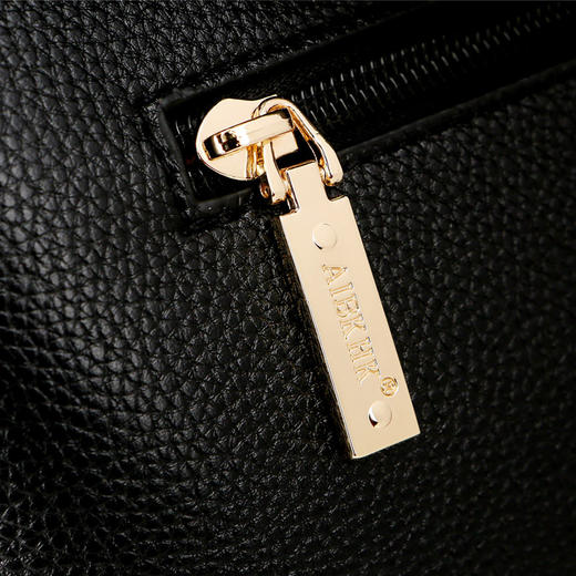 QQG-S9189新款简约大气真皮女包时尚手提包单肩斜跨中年妈妈包 商品图3