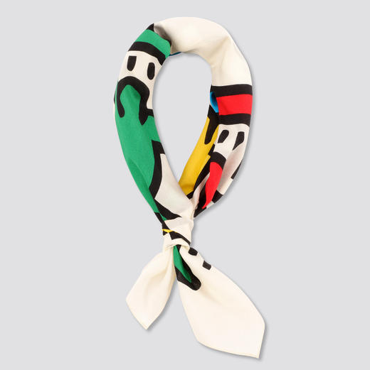 棉印花小方巾（Keith Haring街头绘画艺术家作品） 商品图8