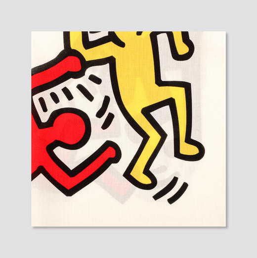 棉印花小方巾（Keith Haring街头绘画艺术家作品） 商品图4
