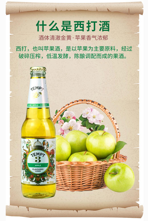 丹麦西打酒 诱惑3号 330ml 商品图2