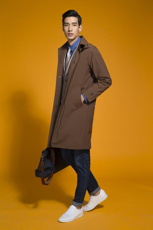 callisto太妃色防水风衣锦纶  SOFES002OR 商品图2