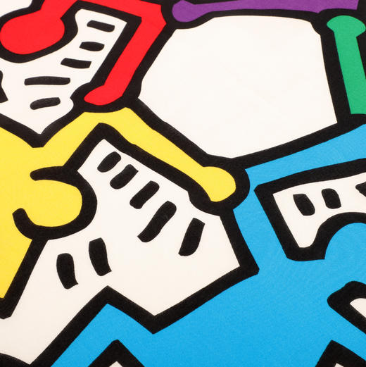 棉印花小方巾（Keith Haring街头绘画艺术家作品） 商品图2