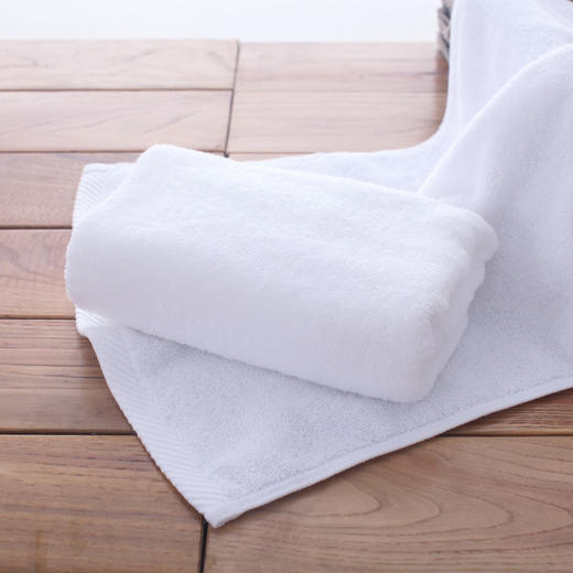 孚日洁玉纯白色加厚毛巾纯棉3条装成人酒店毛巾男女家用洗脸毛巾洁面巾 商品图0