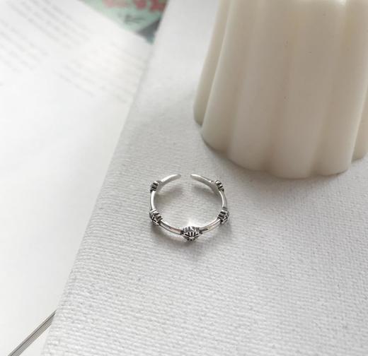 【首饰】925 纯银戒指 泰银复古戒 商品图0