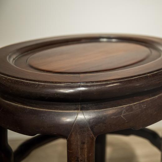 清 红木椭圆形凳（一套四件） 商品图3