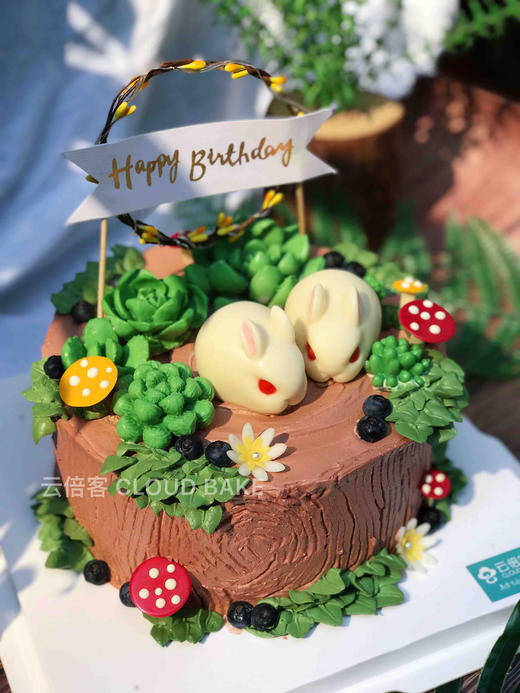 森系场景蛋糕小兔子款 商品图4