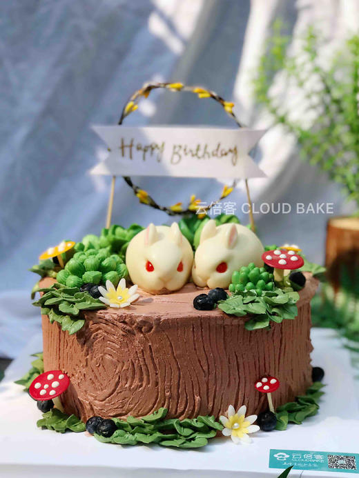 森系场景蛋糕小兔子款 商品图3