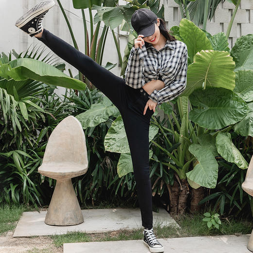 【百搭魔术裤，显瘦显腿长】韩国Let's diet魔术裤 新款电臀魔术裤 破洞魔术裤 牛仔裤 商品图3