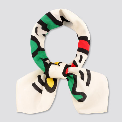 棉印花小方巾（Keith Haring街头绘画艺术家作品） 商品图6