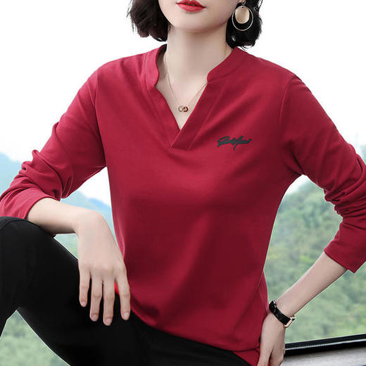 ZY-YD672初秋季女士大码上衣薄款洋气外穿秋衣 商品图3