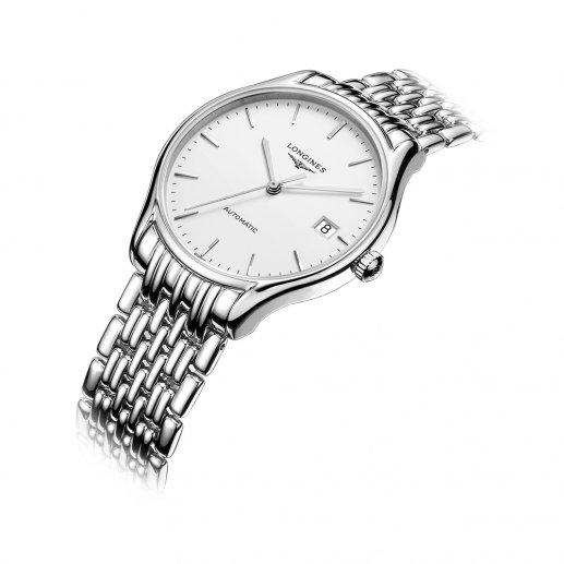 Longines浪琴女士ELEGANCE律雅系列白色哑光表盘精钢外壳表带抗磨损合成蓝宝石表镜L595/592自动机械表防水腕表JPY带授权招加盟代理 商品图2