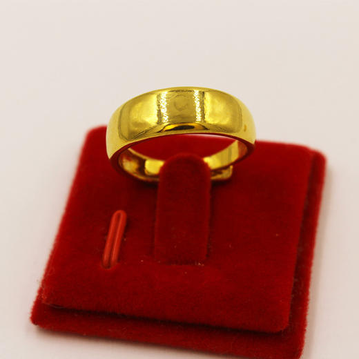 TT-7093越南沙金男女款久不掉色满天星光面开口戒指 商品图4