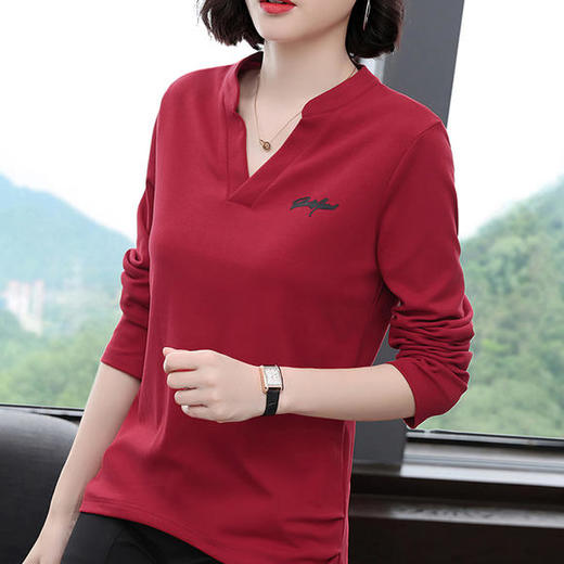 ZY-YD672初秋季女士大码上衣薄款洋气外穿秋衣 商品图4