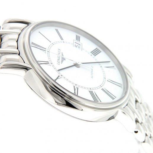 Longines浪琴男士ELEGANCE时尚系列白色哑光表盘精钢外壳表带抗磨损合成蓝宝石表镜L619/888自动机械表防水腕表JPY带授权招加盟代理 商品图2