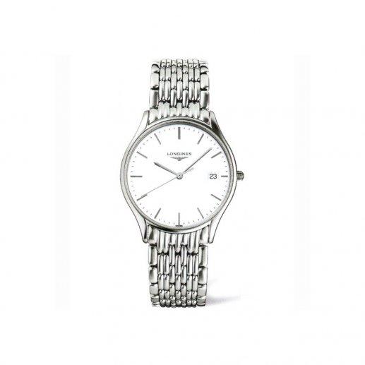 Longines浪琴男士ELEGANCE律雅系列白色哑光表盘精钢外壳表带抗磨损合成蓝宝石表镜L157石英表防水腕表JPY带授权招加盟代理 商品图0