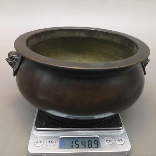 精工铜狮子头香炉 商品图5